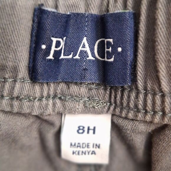 HUSKY Boys size 8 khaki Children's Place stretch waist khaki cargo pants - Picture 5 of 7